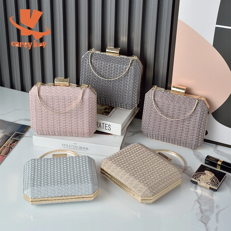 

CAREY KAY Evening Clutch Bags Luxury Designer Handbag and Purses for Women Fashion Party Woven Shoulder Tote Bag Crossbody Bags