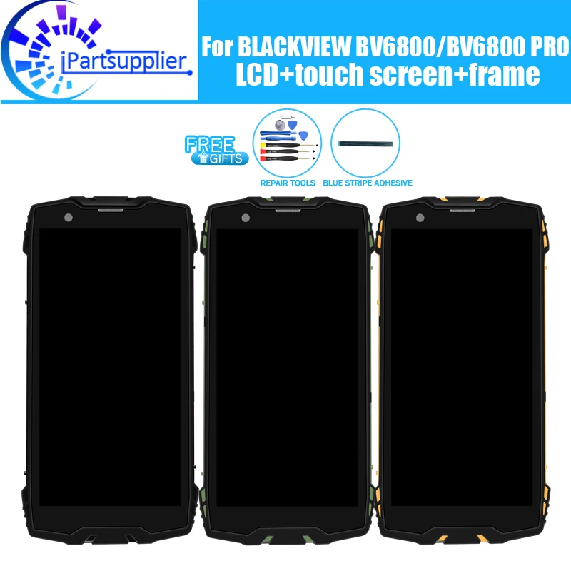 ЖК-дисплей BLACKVIEW BV6800 + дигитайзер сенсорного экрана + рамка в сборе, 100% оригинальный ЖК + дигитайзер сенсорного экрана для BLACKVIEW BV6800 PRO