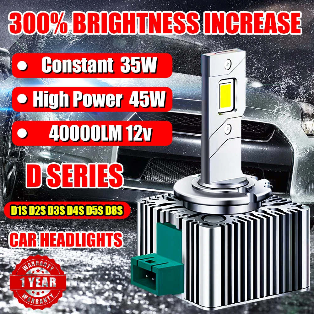 D1S LED Headlights HID D2S D3S D4S D5S D8S For BMW Benz Audi VW Plug&Play 1:1 To Turbo Car Auto Bulb CBI HID Headlamp 90WCanbus
