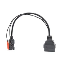 for fiat 3 pin alfa lancia to 16 pin obdii obd2 obd ii connector adapter auto car cable obd for fiat 3pin diagnostic cable