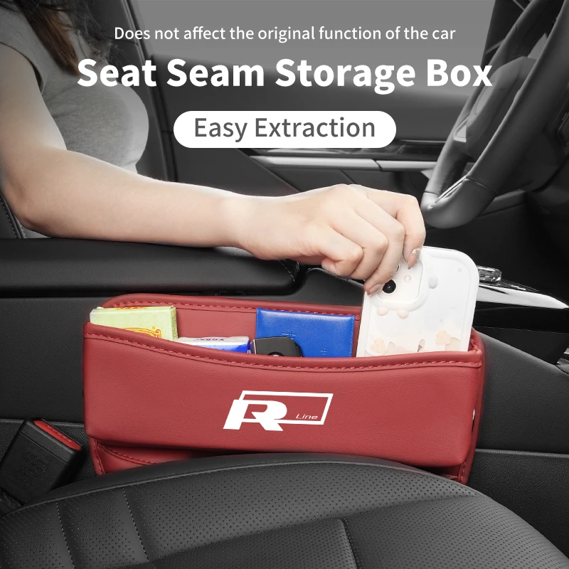 Автомобильное сиденье Боковая Сумка для хранения кожаный шовный наполнитель