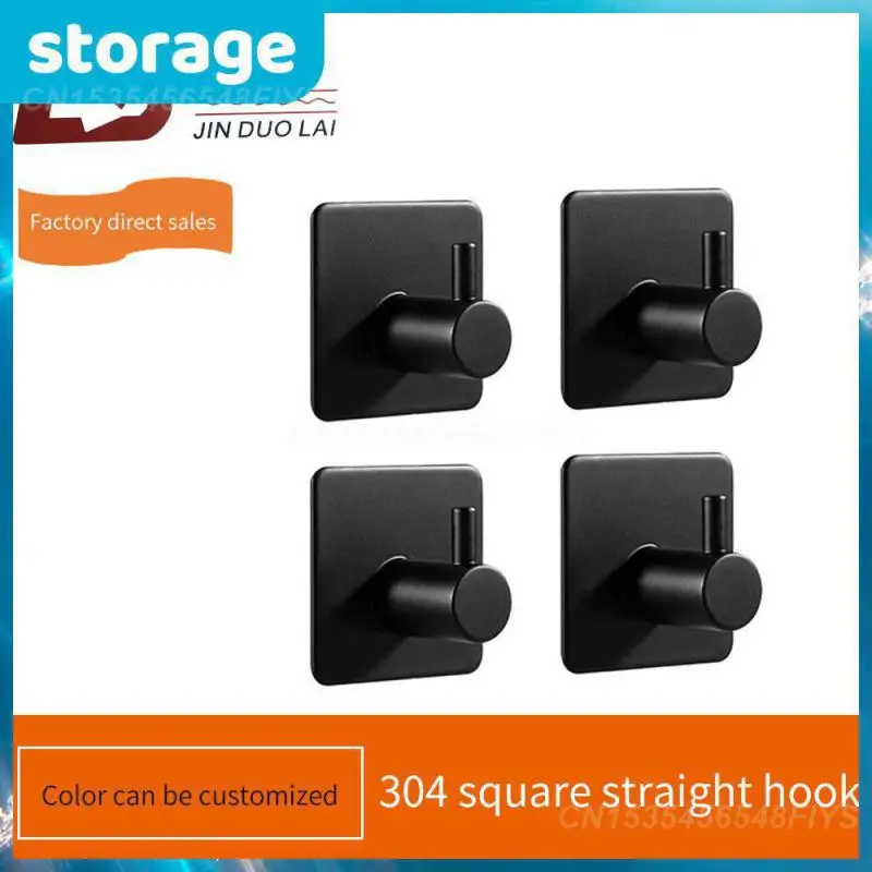 

Настенный держатель для ключей из нержавеющей стали, многофункциональные вешалки для хранения, одиночная прочная несущая способность, крючок для домашнего хранения