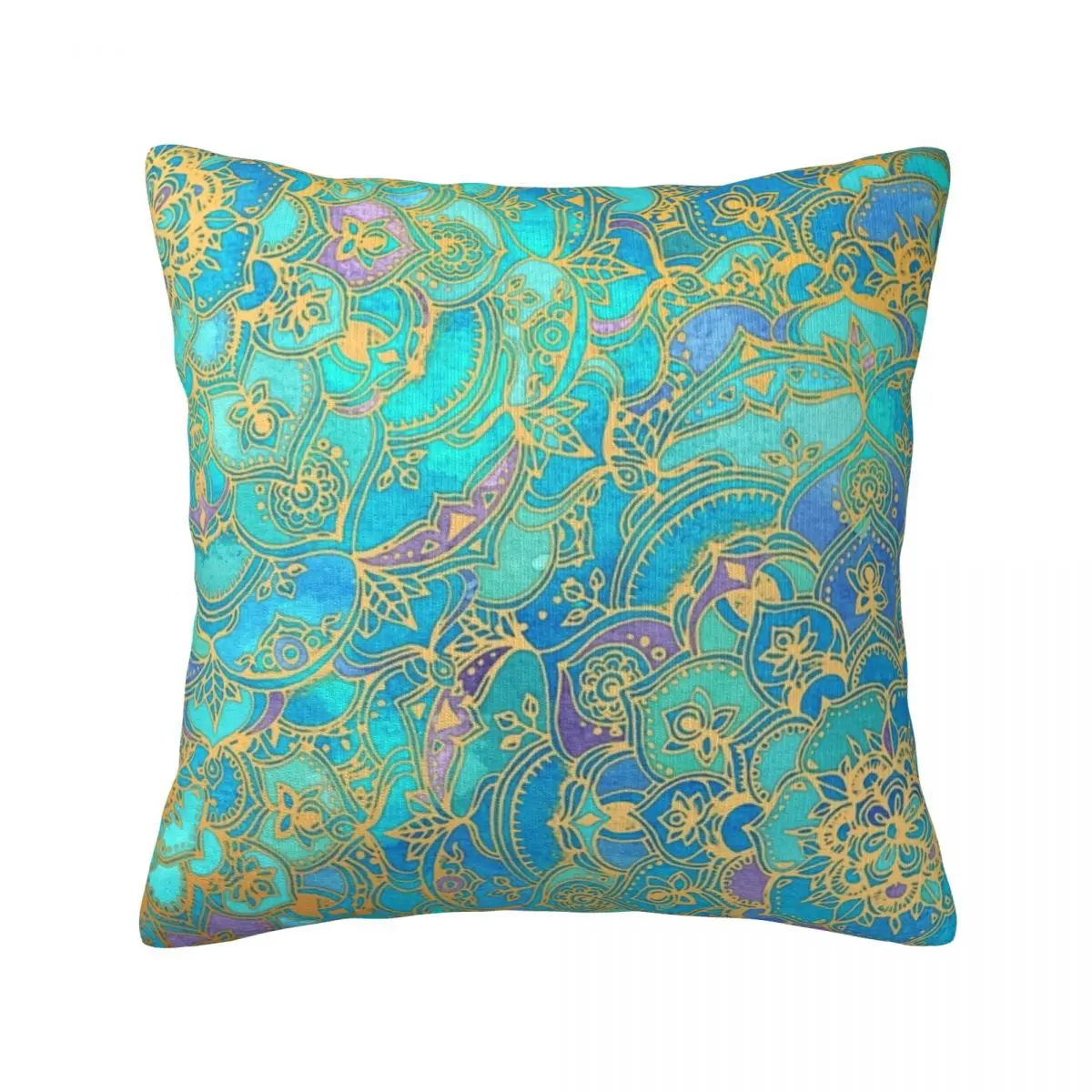 

Металлический золотистый блестящий чехол в стиле бохо мандалы Полиэстеровая Подушка Чехол На Молнии Милый весенний чехол