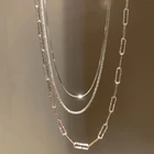 Женское винтажное многослойное колье, золотистое бриллиантовое ожерелье, свадебная вечерние жутерия, подарок на день Святого Валентина, 2022