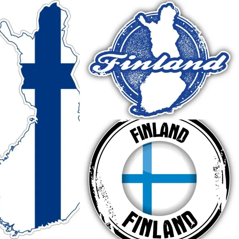 

Виниловая наклейка для автомобиля, карта, флаг, внешняя Наклейка на стену, Macbbook Финляндия, финский автомобиль, фотоальбом, виниловые водонепроницаемые аксессуары