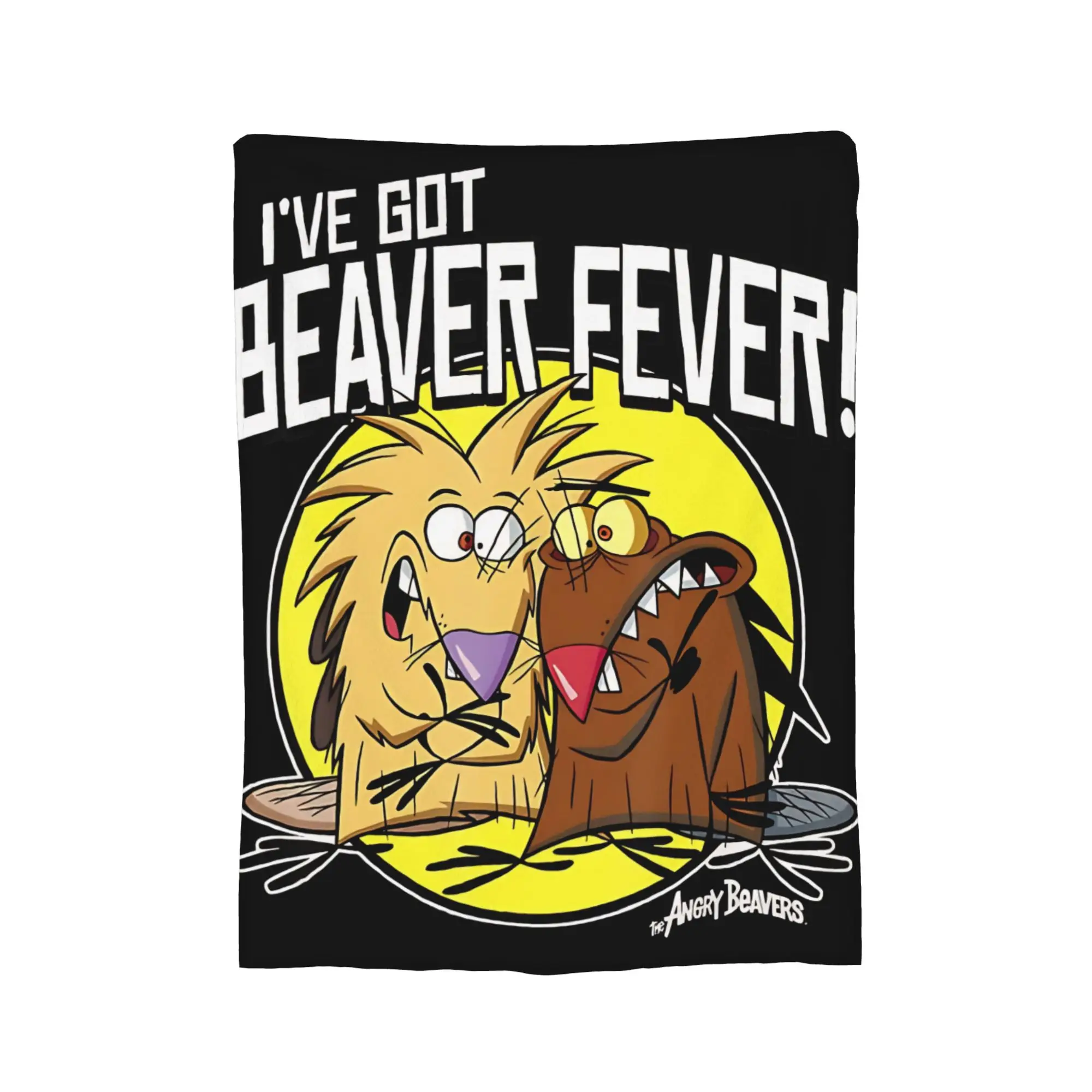 Фото Angry Beavers Daggett & Norbert Feverish Легкие тонкие фланелевые пледы, удобные подарочные покрывала, постельные пледы. №3