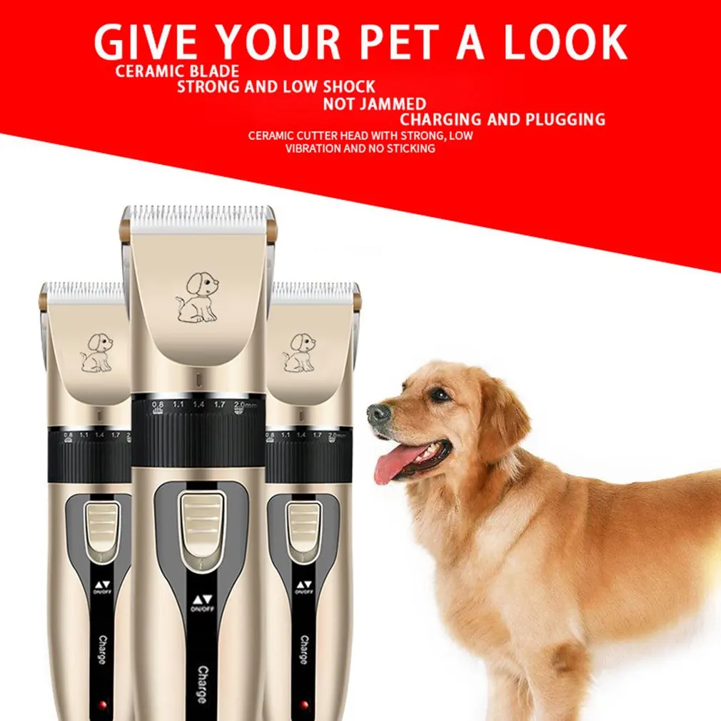 

Dog Shaver Clipper For Grooming Kit Rechargeable Cordless Quiet Electric Hair Clippers Set For Puppy Cats Pets