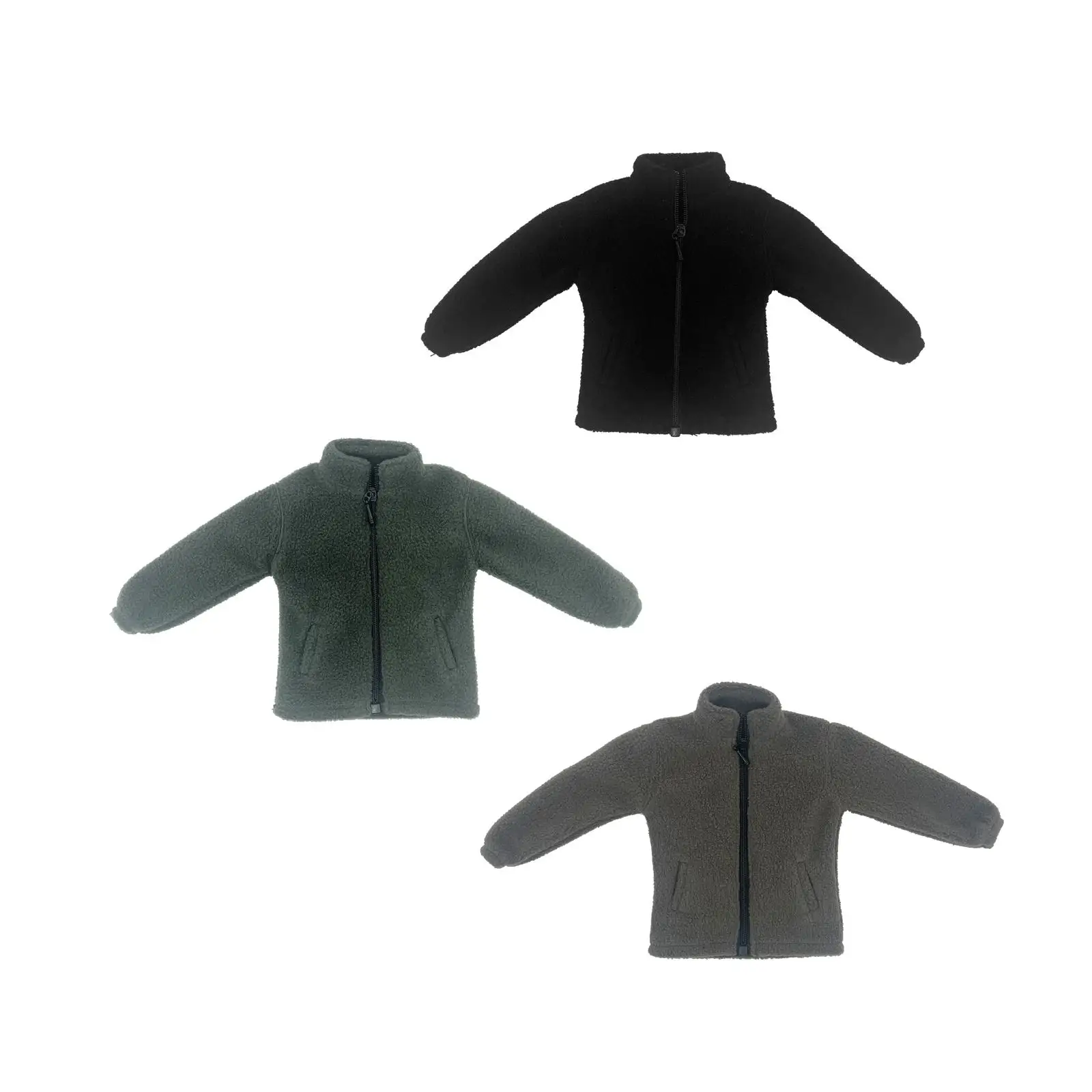 

1/1:12 Scale Miniature Coattrench Coat Dolls Dress up Accessory Costume Miniature Clothing for 6inch Male Figures Accessories