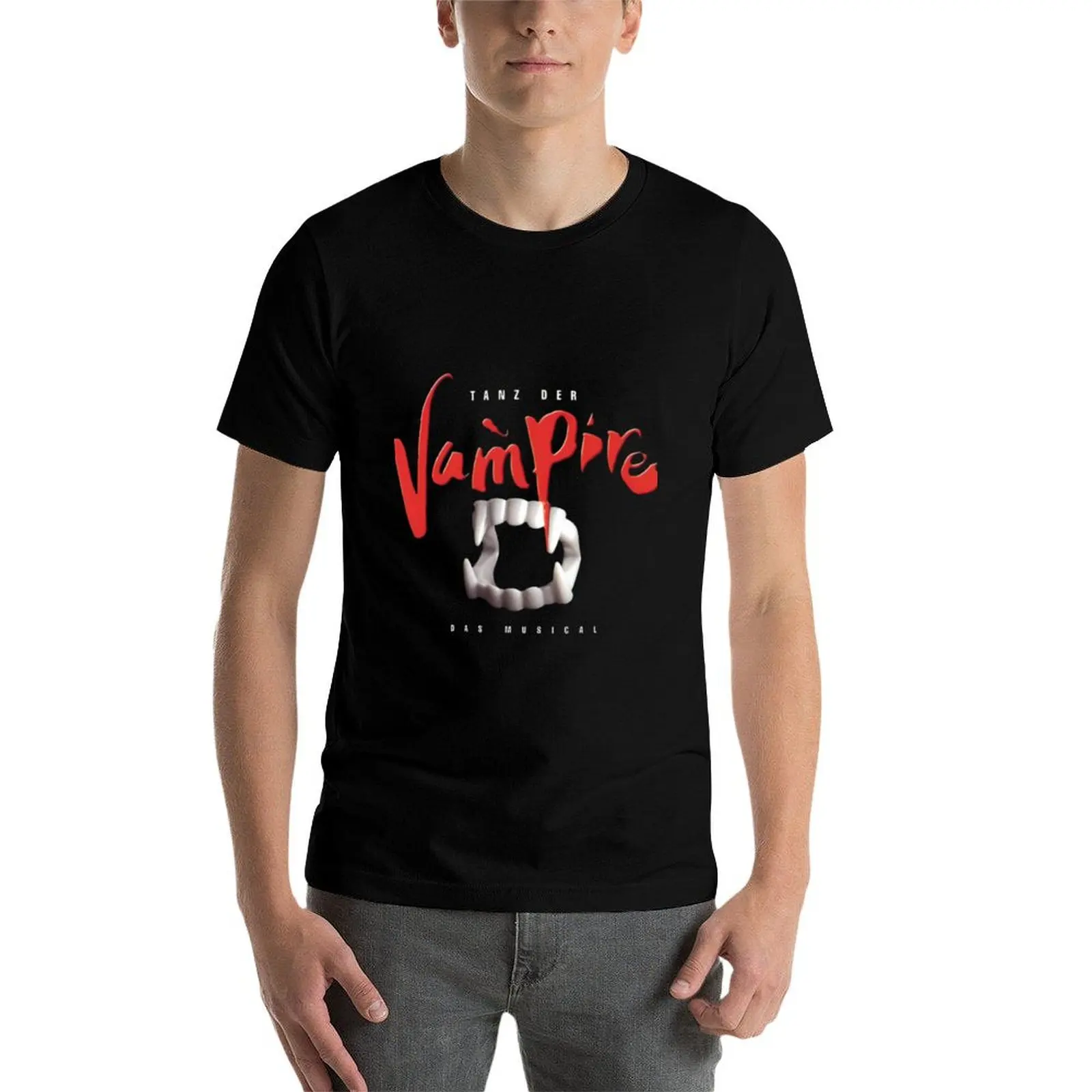 Фото Футболка Tanz der Vampire с принтами, 100% хлопок, мужская, забавная футболка из хлопка №3