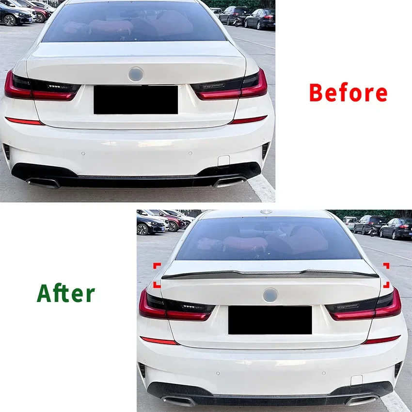 Автомобильные задние крылья для BMW 3 серии G20 320i 330i 2019 + PSM спойлер заднего