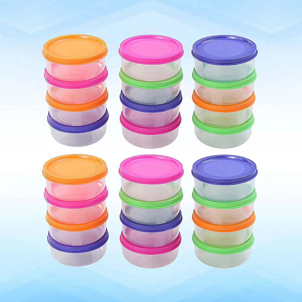 

Containers Storage Freezer Cups Box Deli Container Salad Lids Sauce Baby Dressing Mini Reusable Microwavable Round Prep