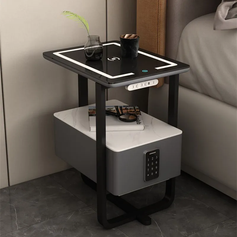 

Comfortable Nightstands Bedroom Drawers Side Table Created Smart Bedside Tables Dressers Szafka Nocna Nordic Furniture TY25XP