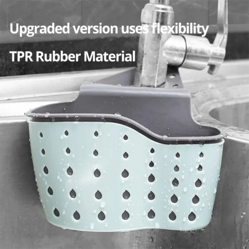 

Creative Sink Storage And Drainage Rack Hanging Bag Kitchen Faucet Adjustable Storage And Hanging Basket storage rack drain rack