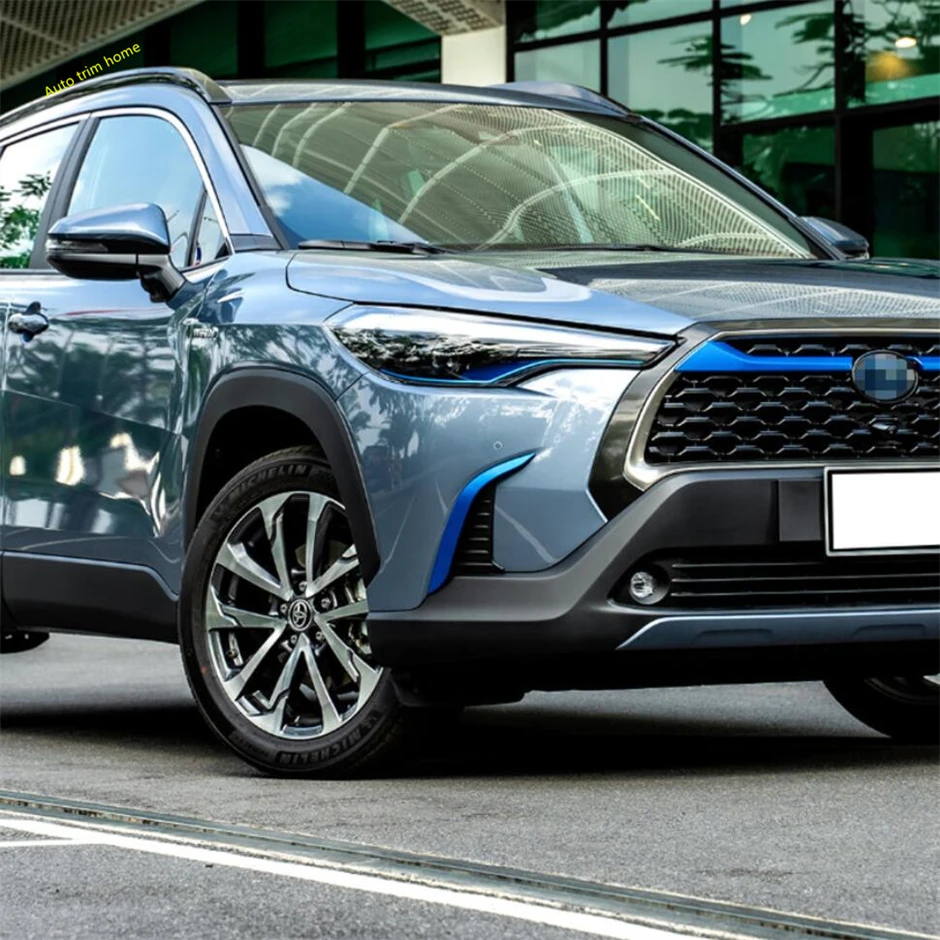 Синий АБС-пластик передняя решетка задний бампер противотуманная лампа/окно