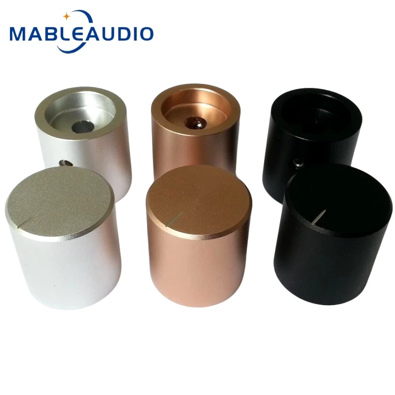 1 шт. 24x25 мм полностью алюминиевый сплав твердая ручка громкость потенциометр HIFI аудио усилитель гладкая ручка