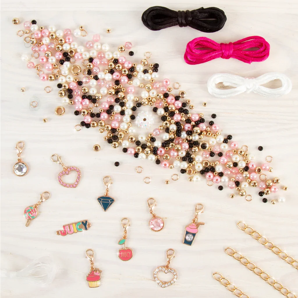 

Make It Real Bracelets Set JUICY COUTURE PINK & PRECIOUS BRACELETS DIY Toys for Girls Beads