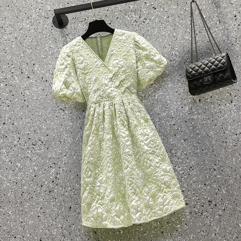 Женское шифоновое мини-платье с V-образным вырезом