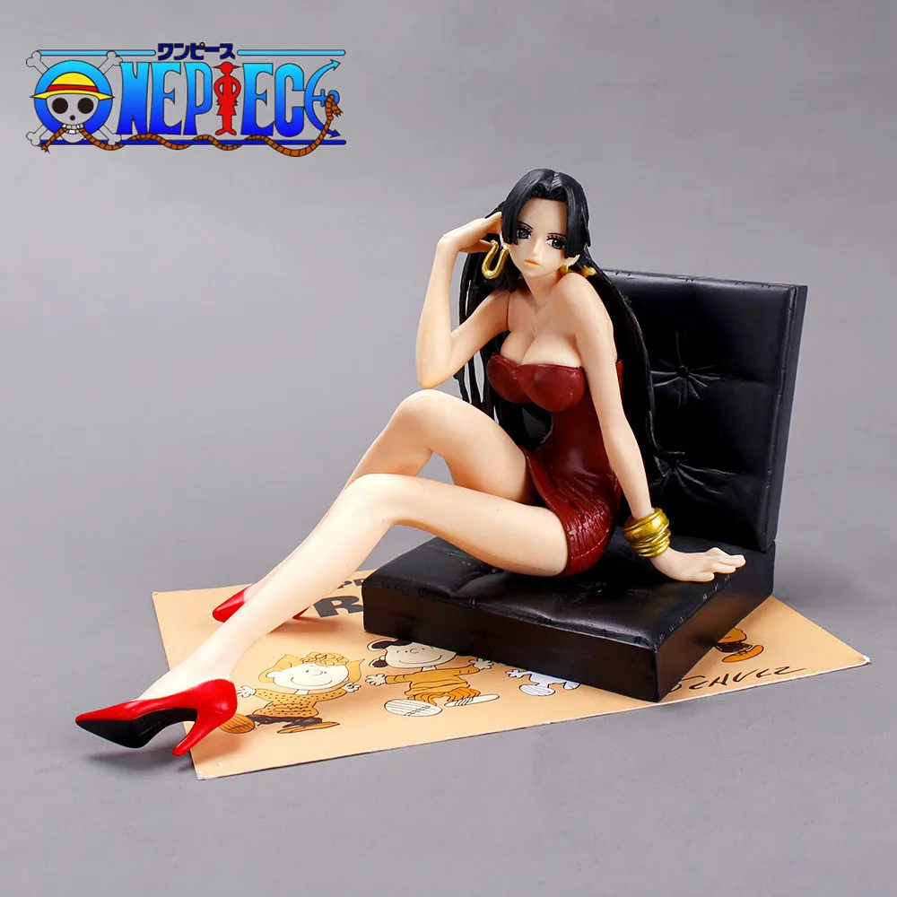 

11CM One Piece Anime Figure Sitting Position Sofa Boa Hancock PVC Action Figure Toys Queen Classic Model Doll Decoration Gift