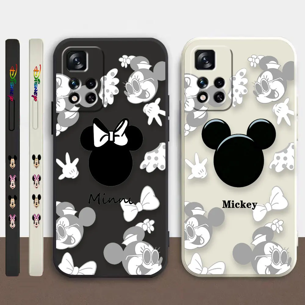 

Phone Case For Redmi Note 12 11 11T 11R 11S 10 9T 8 7 7S PRO PLUS 4G 5G Case Fundas Cqoues Shell Capa Anime Mickey Minnie Mouse
