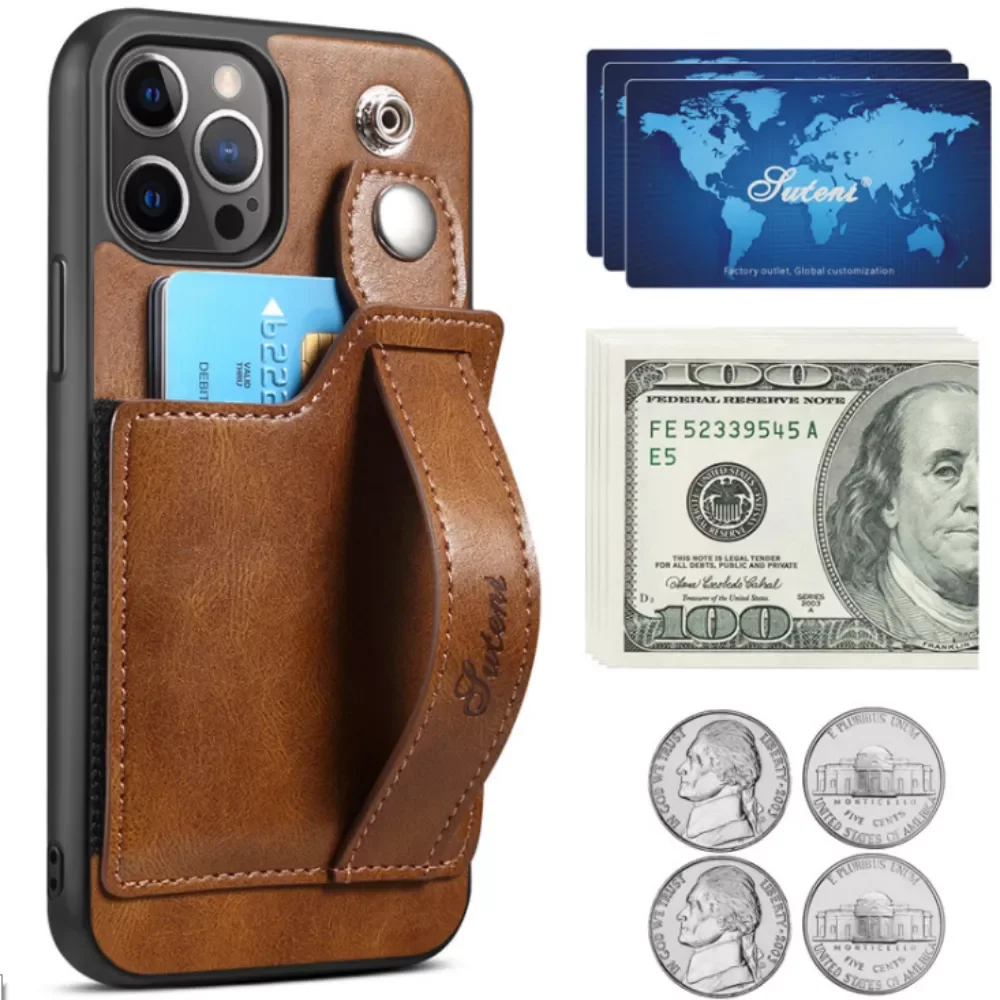 

Luxurious multifunctional For iPhone 12 Pro MAX 12 mini Wallet Leather Card Holder Shell Phone Case PU Cases For iPhone Cover
