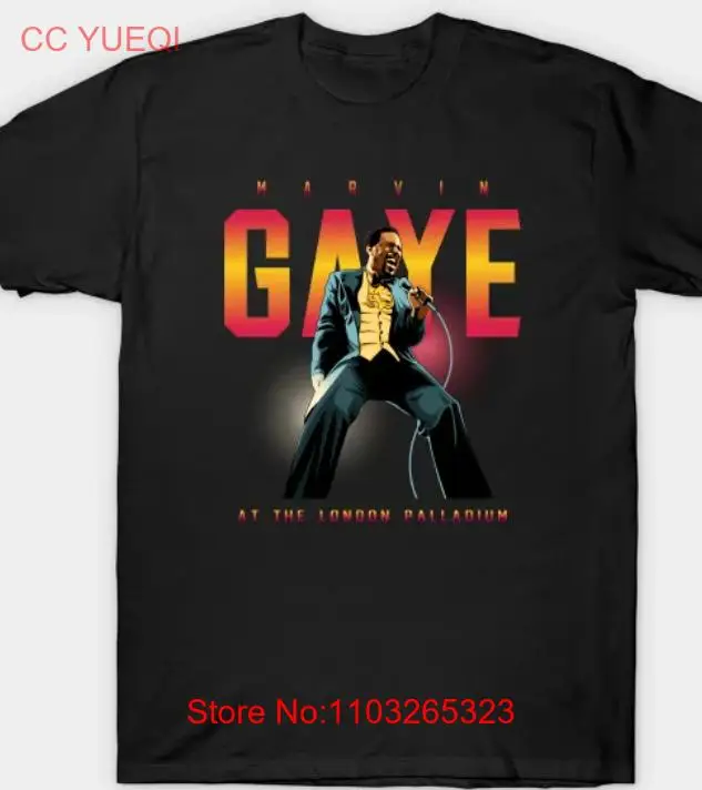 Футболка Marvin Gaye для хлопковой рубашки унисекс подарок папе