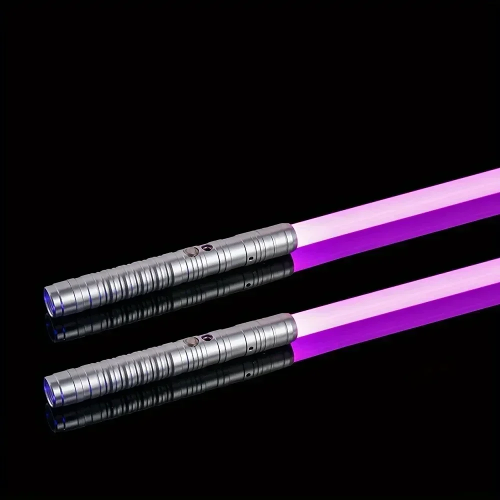 Световой меч металлический RGB лазерный игрушки световой 7 цветов смена цвета