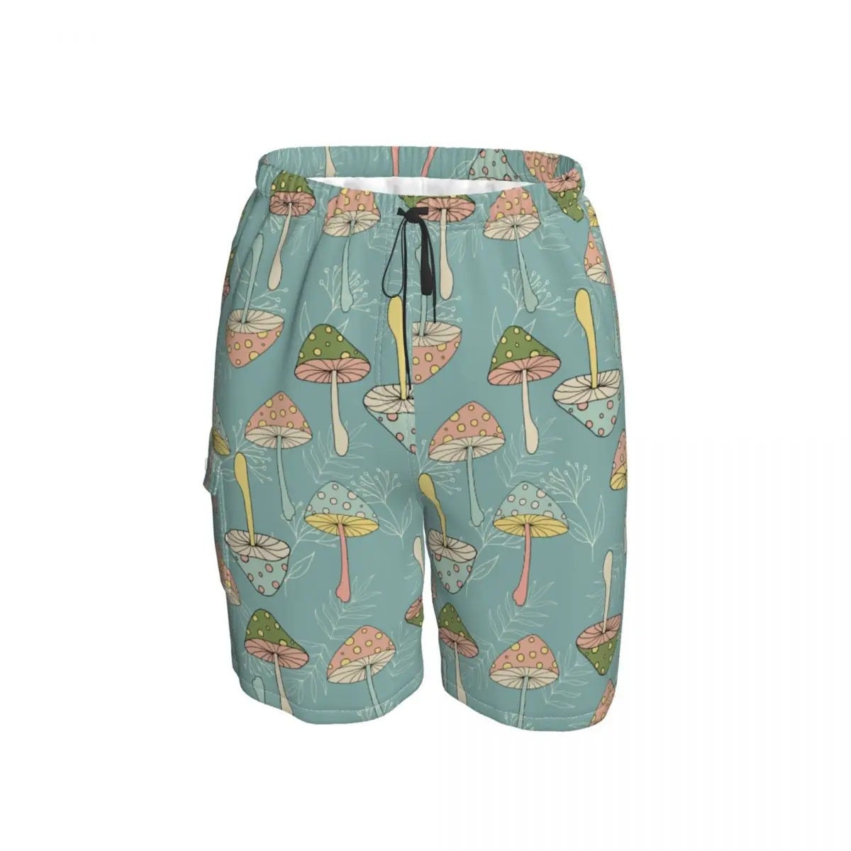 

Mushroom Shorts Summer Men's Swimwear Printed Men Beach Board Shorts