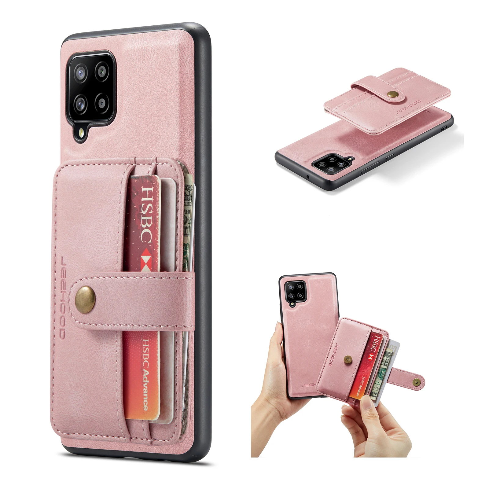 

Leather Phone Case for Samsung Galaxy A42 5G A12 A32 A52 A72 A21S A02S A41 A51 A71 A50 A70 Fashion Wallet Card Cover Coque 1