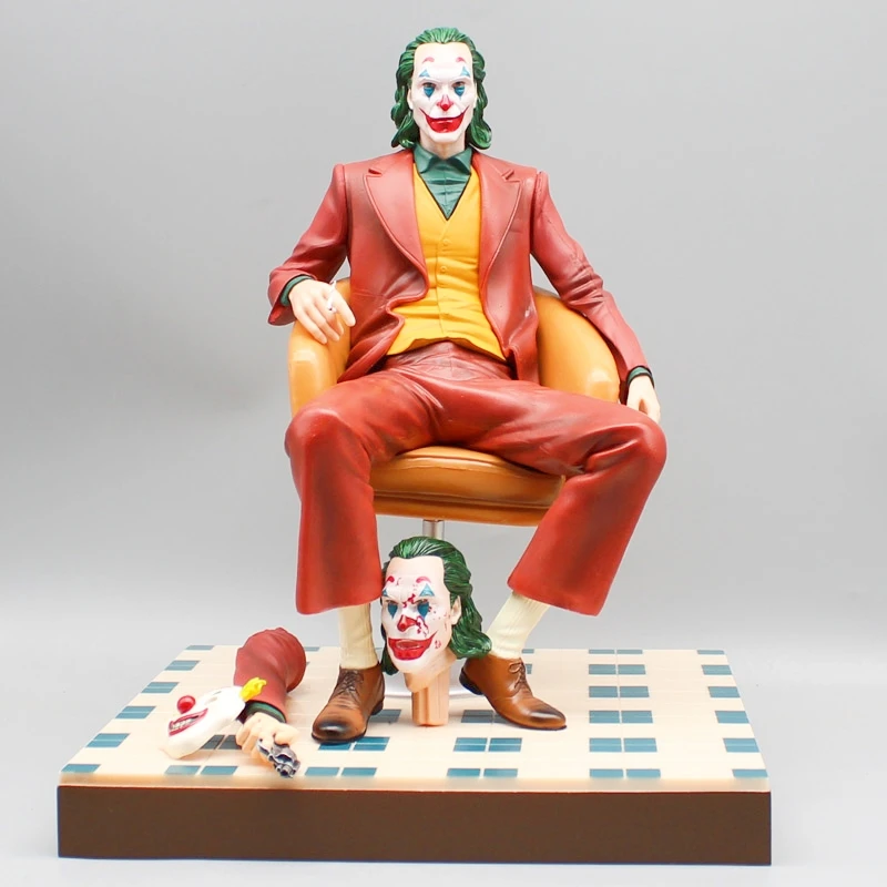 

Anime Movie Gk Red Clown Joker Sitting Movie Peripheral Action Model Figure Ornament Gift Clown Pvc Nice Decorations Boys Gift
