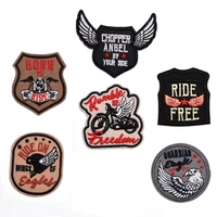 motorcycle ride series for on clothes coat jeans sticker sew ironing embroidered patches diy applique badge stickers decor patch