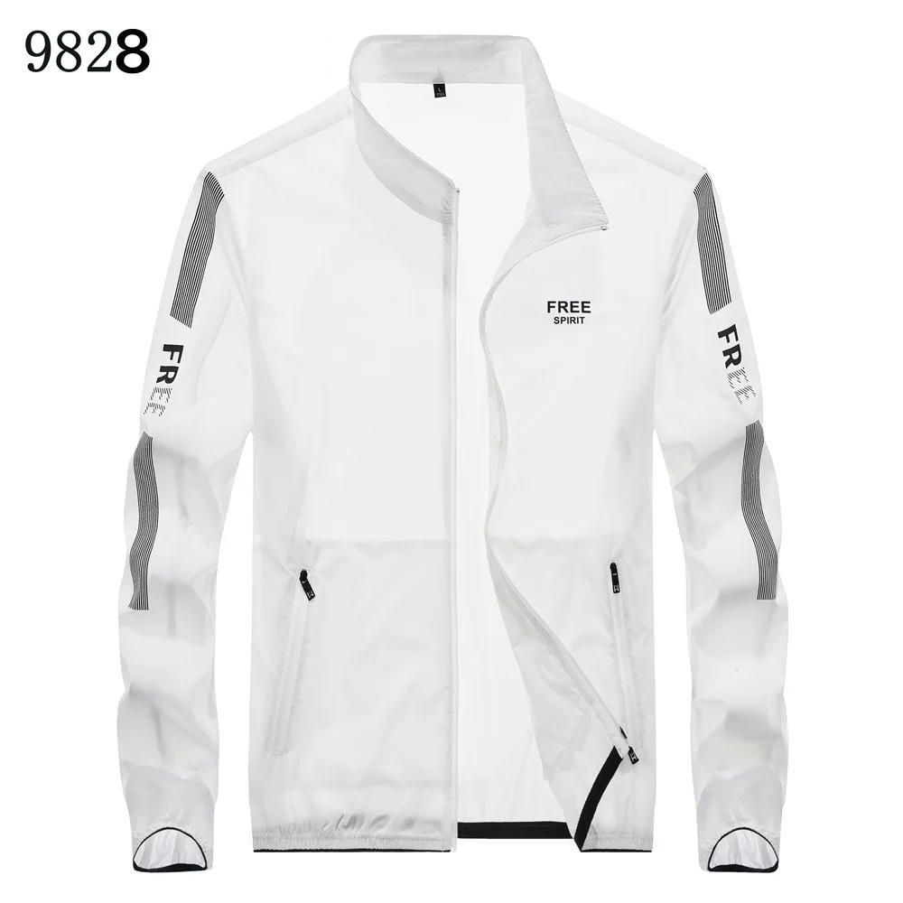 Куртка мужская Тонкая воздухопроницаемая быстросохнущая Спортивная с защитой