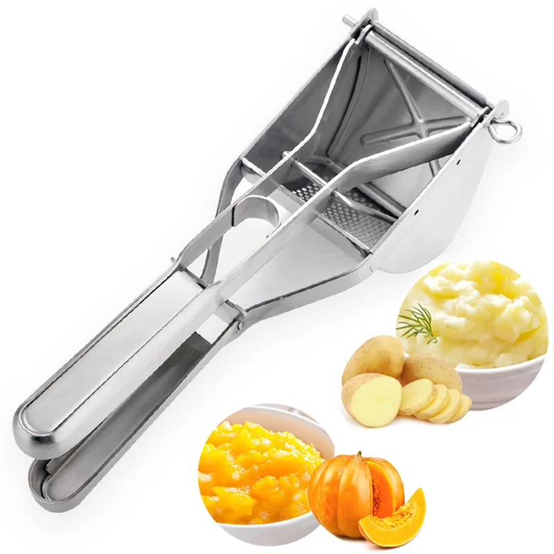 

Potato Ricer, Heavy Duty Stainless Steel Potato Masher and Ricer Kitchen Tool, Press and Mash For Perfect Mashed Potatoes