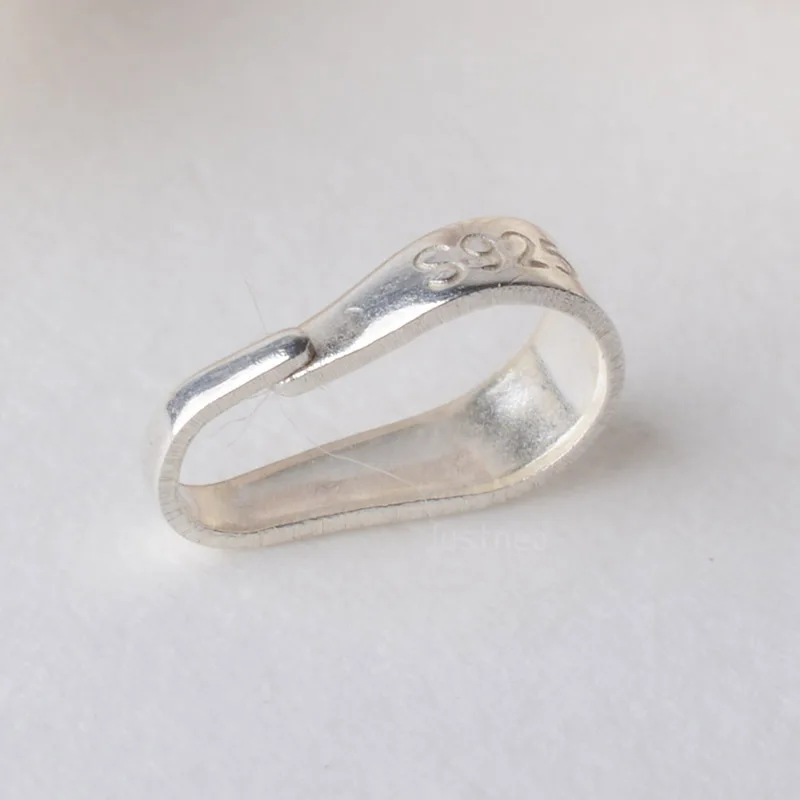 

Sterling Silver Slider Pendant Clasp Bail Connector