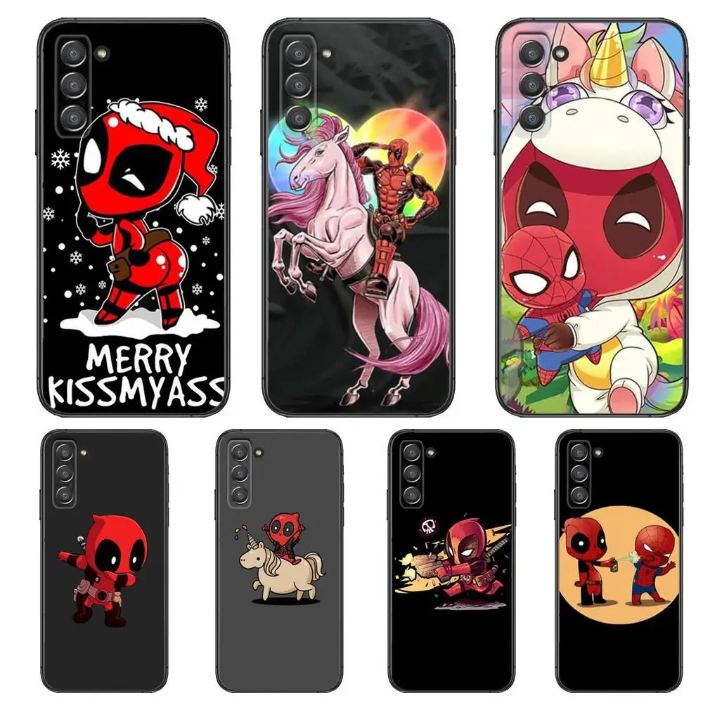 

cute marvel deadpool Phone cover hull For SamSung Galaxy s6 s7 S8 S9 S10E S20 S21 S5 S30 Plus S20 fe 5G Lite Ultra Edge