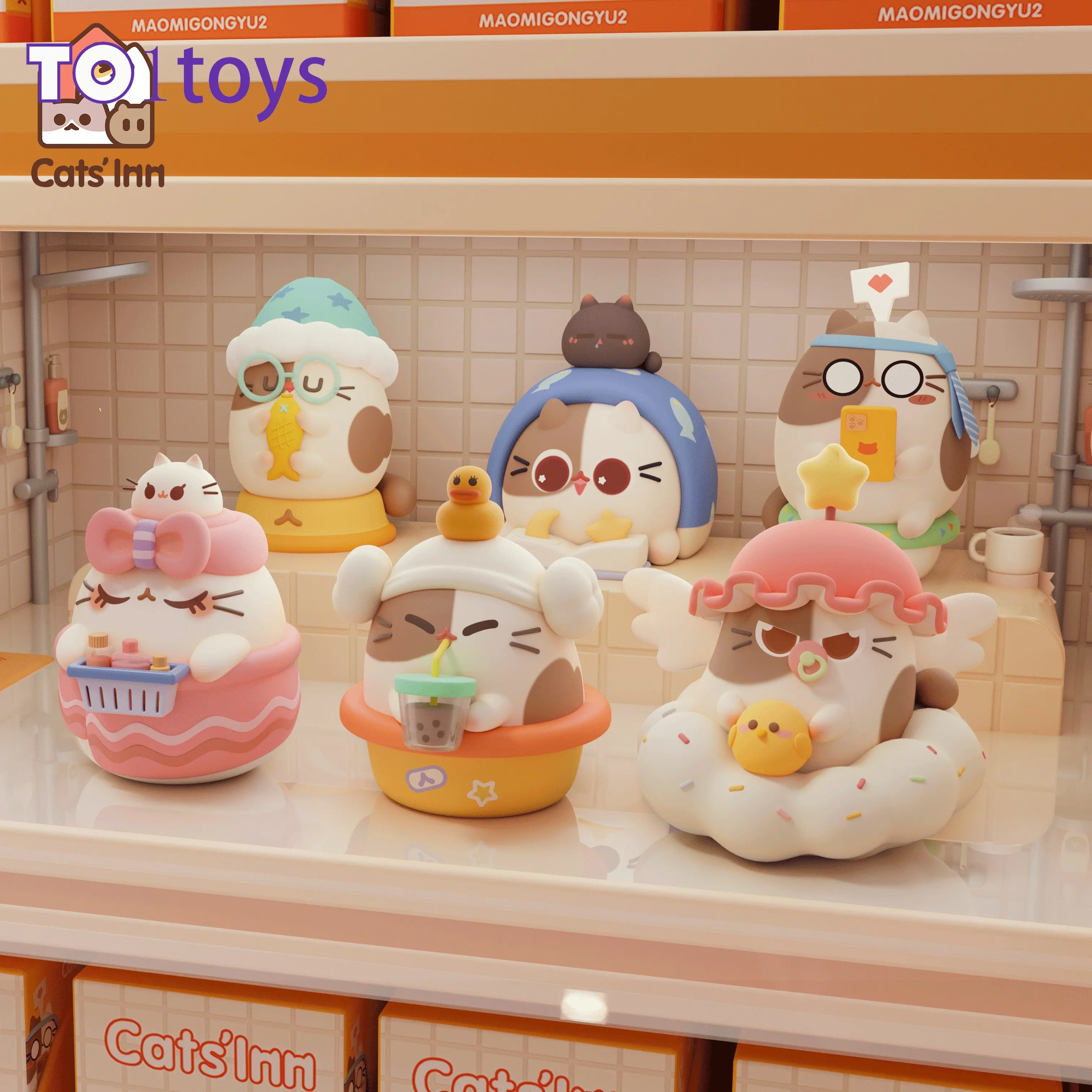 

Cat Apartment 2 Bedtime Series Game Periphery Blind Box Toys Mystery Box Figure Toys Cute Cat Cajas Misteriosas Birthday Gift