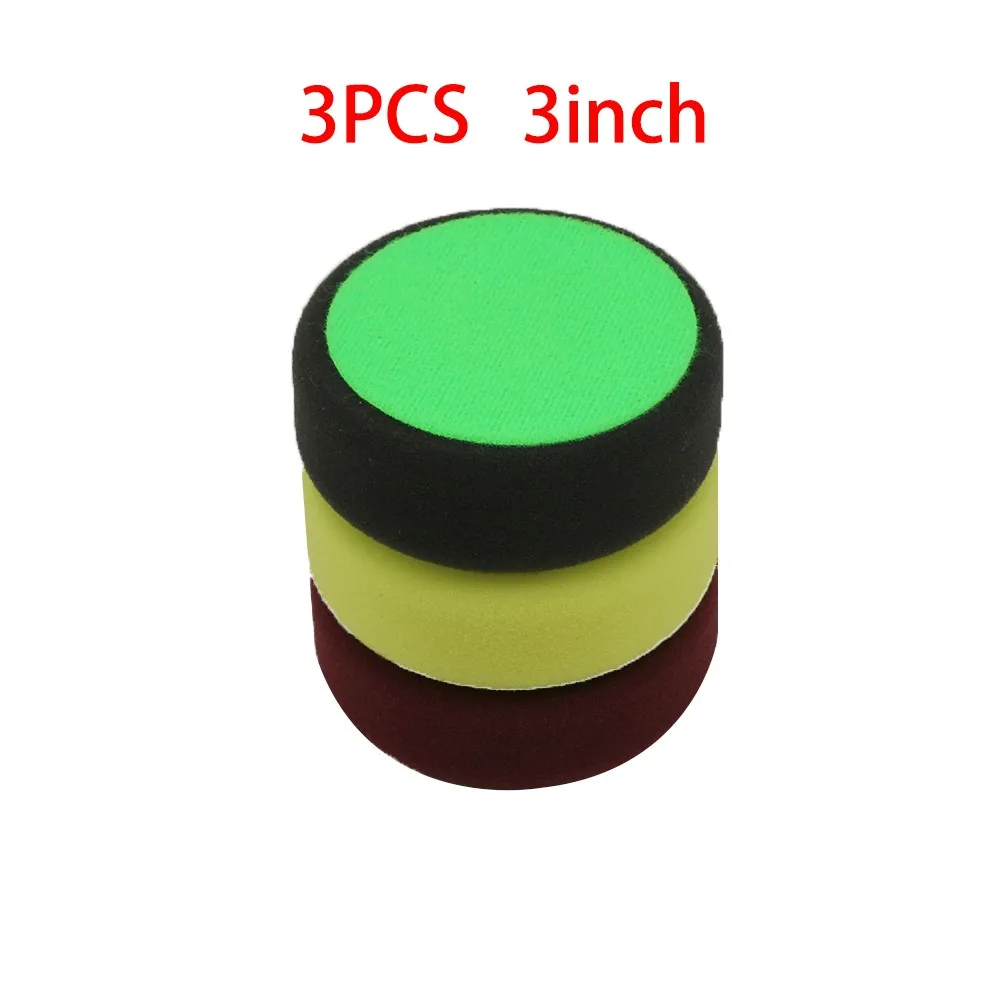 

3PCS 3/5.5/6.5 Inch Sponge Buffing Pads Foam Polishing Pads Kit Sanding Disc For Car Waxing Abrasive Polisher Drill Adapter Acce