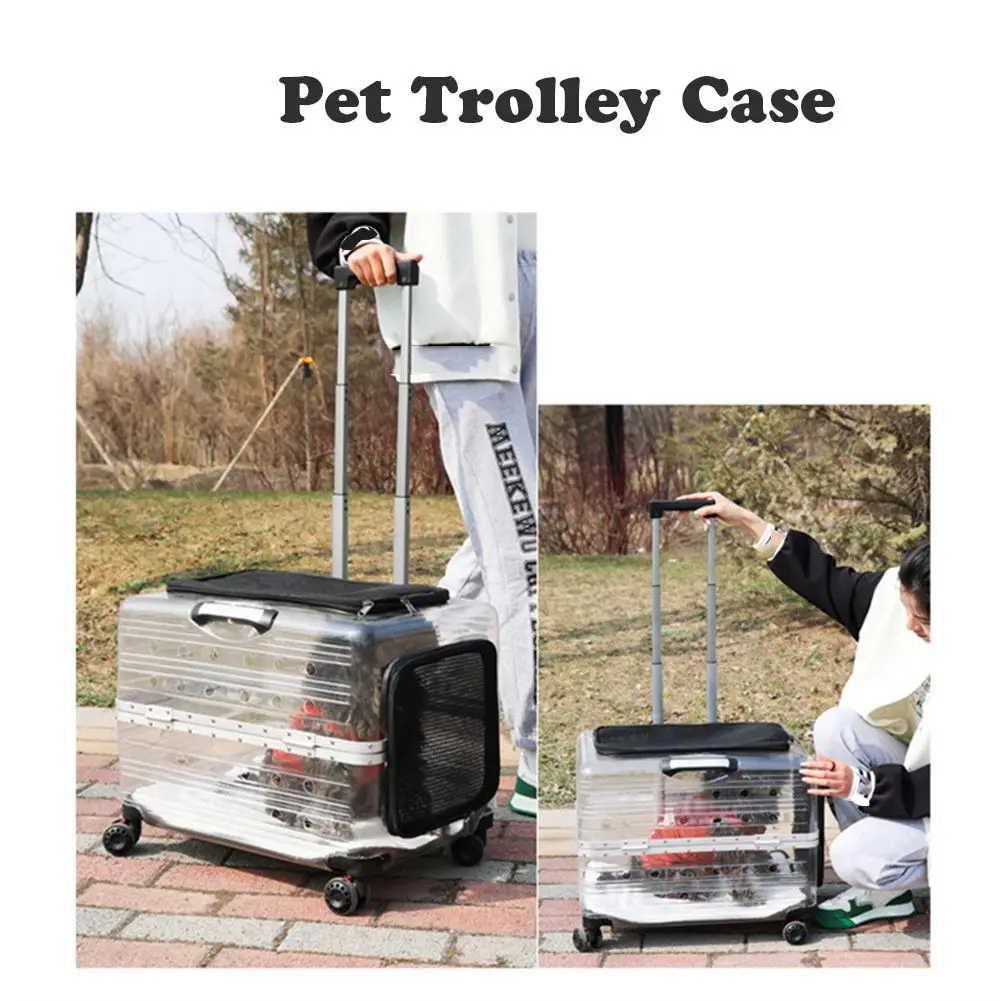 

Multi Hole Design Transparent Waterproof Space Capsule Carry Bag Air Box Pet Trolley Case Pet Backpack
