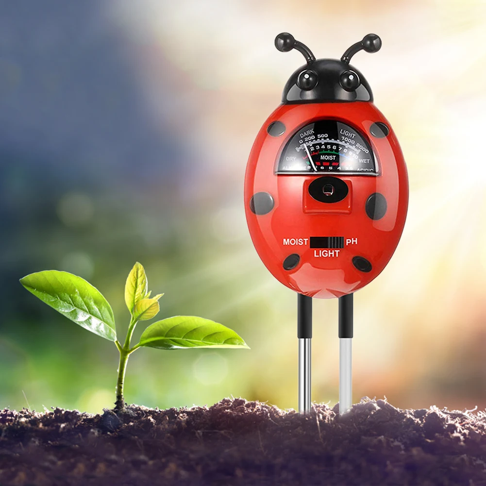 

Тестер почвы 3-в-1 с двойным зондом, портативный инструмент для измерения интенсивности солнечного света, для сельского хозяйства