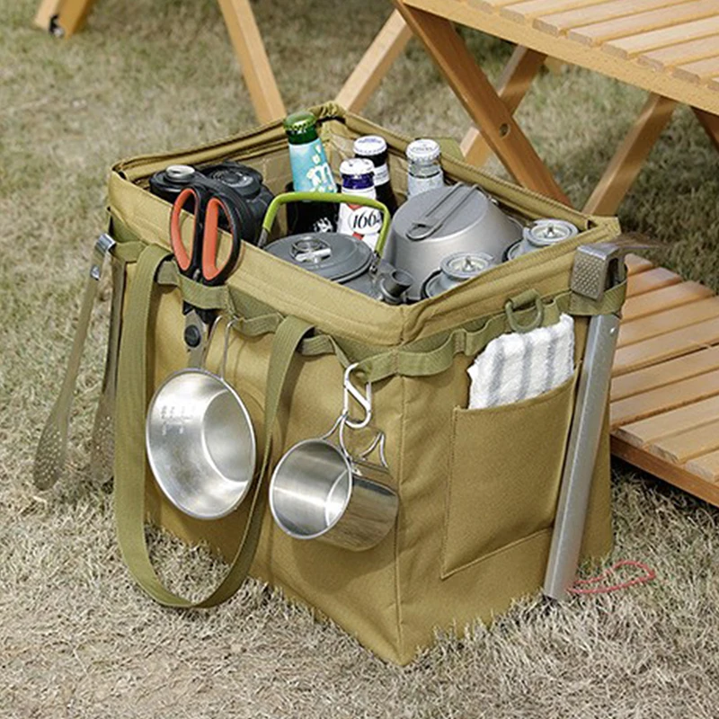

Camping Storage Bag Outdoor Camping Meal Bag Large Storage Lamp Tableware Bag Camping Tool Picnic Camp Travel Bag
