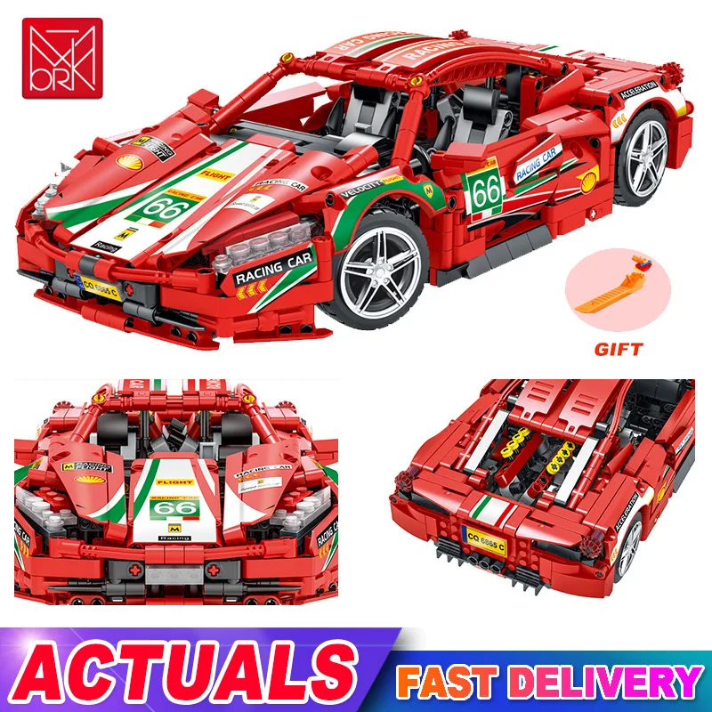 Совместим с высокотехнологичными строительными блоками Lego Mork Ferrari спортивный