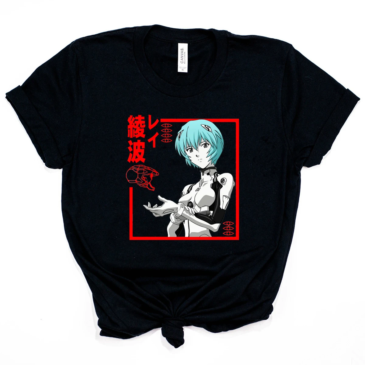 

Rei Ayanami T-shirt EVA Anime Inspired Tee Japan Manga Unisex Streetwear Shirts Shinji Ikari Harajuku Kawaii Short Sleeve Tops