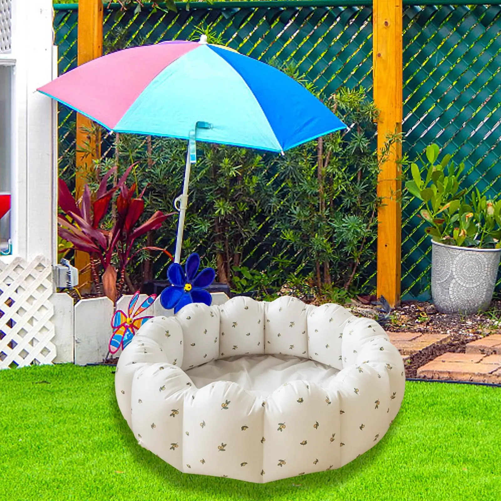 

Надувной детский бассейн 35,4x9,8 дюйма, для детей, для девочек и мальчиков, водный игровой центр, Многофункциональный бассейн для ванны, детски...