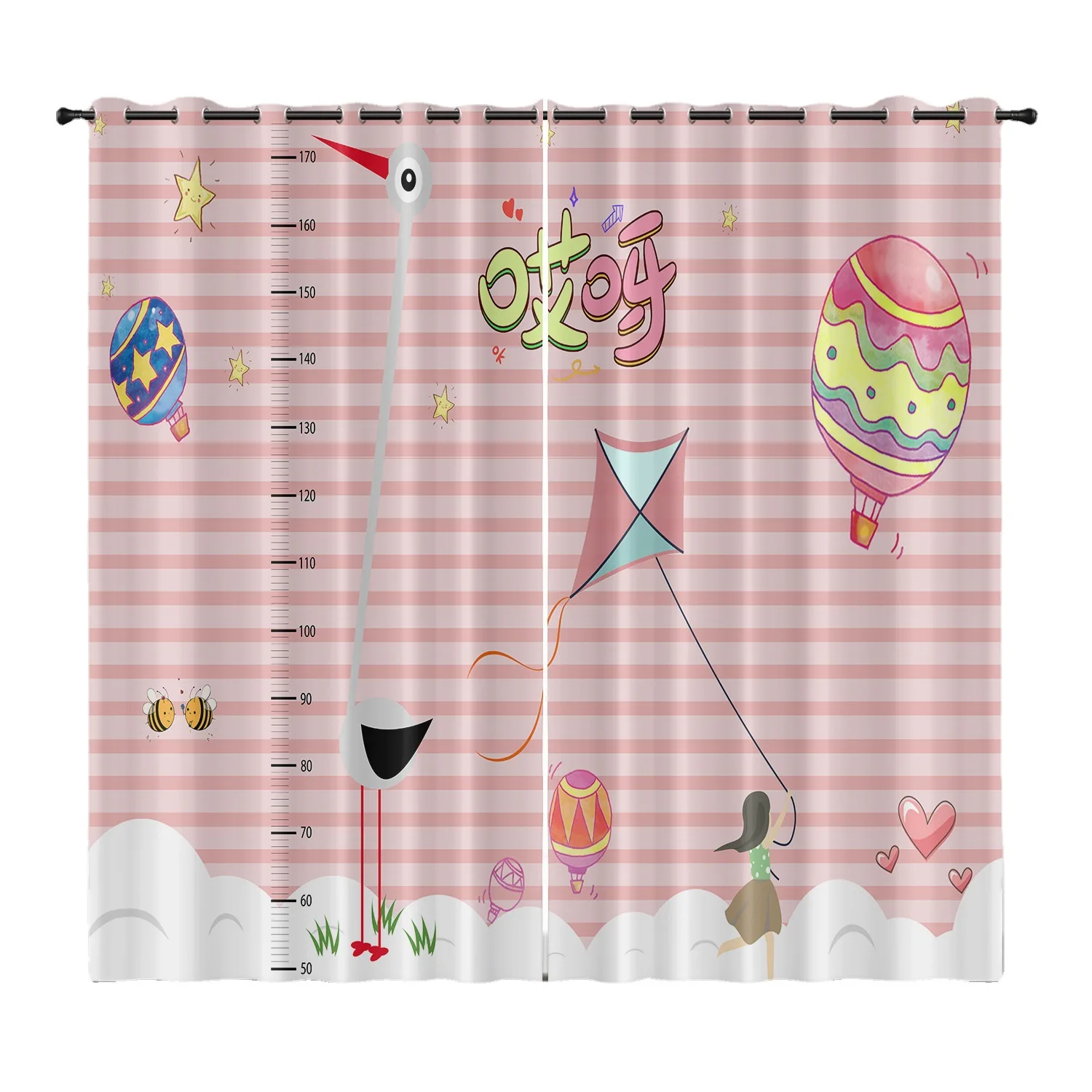 Затемняющие шторы с мультяшным цифровым принтом для детей занавески гостиной