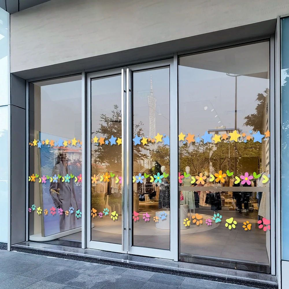 QiAds на заказ ультратонкая линия талии коллекция украшений оконная пленка кофейня