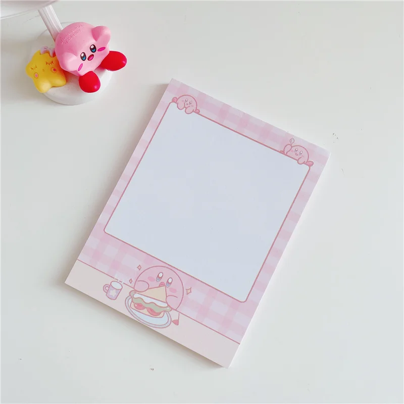 50 листов Kawaii Star Kirby Note Paper аниме мультфильм розовый сообщений блокнот для записей