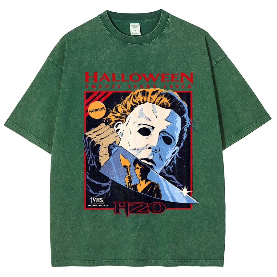 

Washed Old Style Casual Short Sleeve T-shirt for Boys Summer Fashion Brand T-shirt Large Cotton Top Clothes