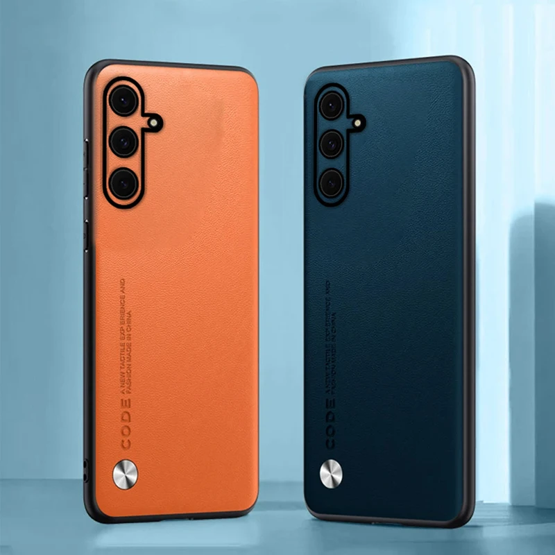 Smsung S24 FE Кожаный противоударный защитный чехол для телефона Samsung Galaxy S 24FE 5G Мягкая