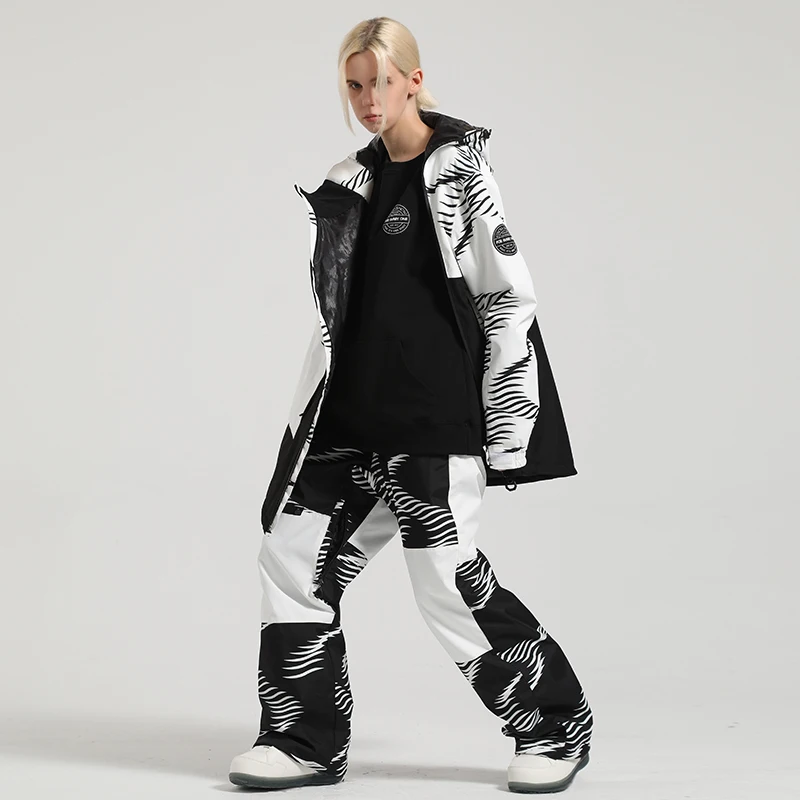 Женский лыжный костюм зимняя одежда брюки мужская куртка для сноуборда штаны