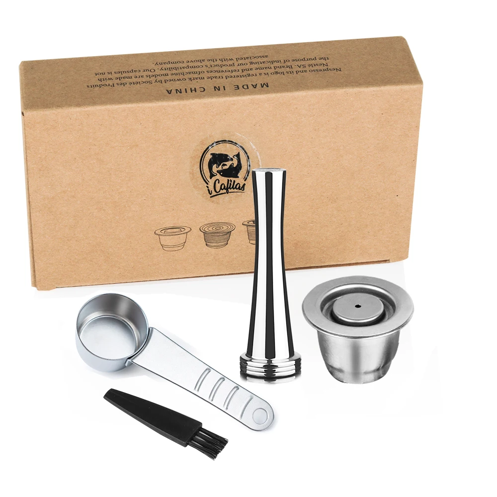 

Многоразовые капсулы i Cafilas для Nespresso Inissia & Pixie из нержавеющей стали
