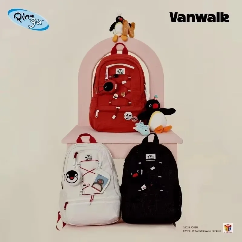 Оригинальный новый Vanwalk Pingu Penguin школьный рюкзак большой вместимости рюкзак Pingu модель пингвина обратно в школу подарок на сезон (art.: 3920d00369ae8) - 3920d00369ae8